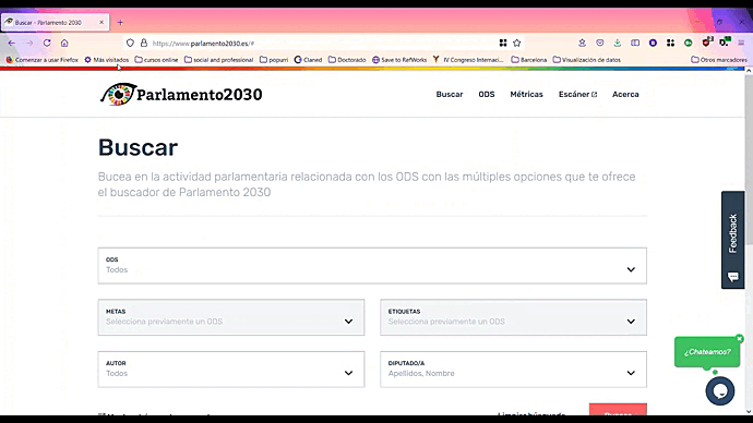 Vídeo resumen que muestra la nueva ficha de un grupo parlamentario